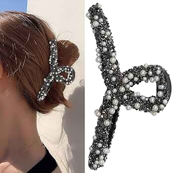 PICKY rhinestone hair clip （BLACK LOGO） ✨BEST SELLING ITEMS】All Rhinestone Hair Clip(BLACK LOGO